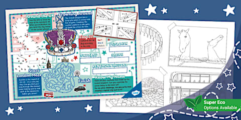 United Kingdom Tiny Activity Mat (5 to 7 years)