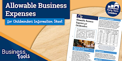Allowable Business Expenses Poster