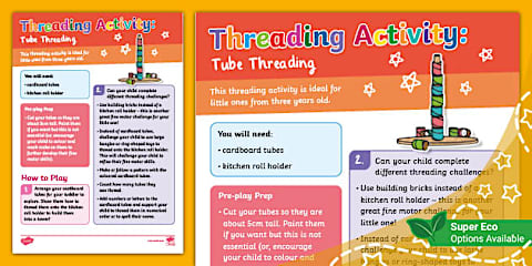 Threadling Creatures Threading Activity: Beautiful Banners