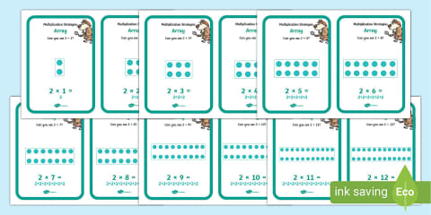 Multiplication 5 Times Table Array Display Poster