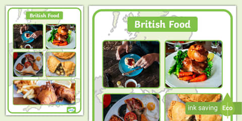 British Food Interactive Matching Activity