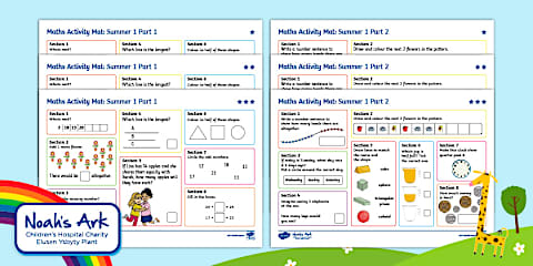 Maths Mats Activity Pack: PS1/2 – Summer Term 2