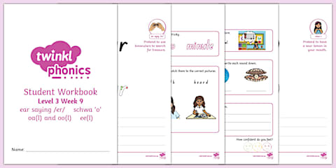Twinkl Phonics 'ck', 'e', 'u', 'r' - Level 2 Week 4 Workbook