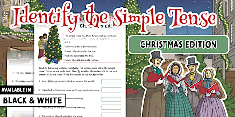 Simple 3D Christmas Fortune Teller Puppet Pack Paper Craft English/Spanish