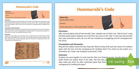 Sixth Grade Hammurabi PowerPoint & Google Slides