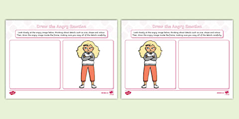 Draw the Scared Emotion Worksheet