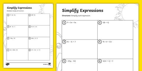 Seventh Grade Simplifying Expressions Guided Notes