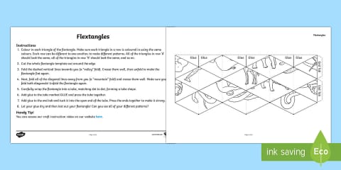 KS2 Space Flextangle Paper Craft