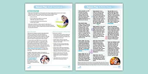 EYFS Ages 0-2 Planning Web: Summer Outdoor Learning Ideas