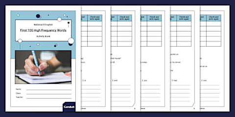 Reinforcing Spelling: Next 200 High Frequency Words Booklet