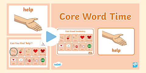 Core Word PowerPoint - Up/Down