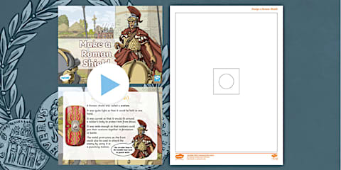 Roman Shield Paper Printable Roman Shield Poster Template
