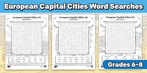 Money and Banking Vocabulary Matching and Word Search for 6th-8th Grade