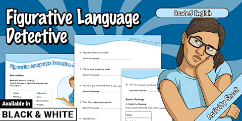 Language Task Grade 5 Grade 5 English Home Language – Term 3 - Figurative Language Task Cards