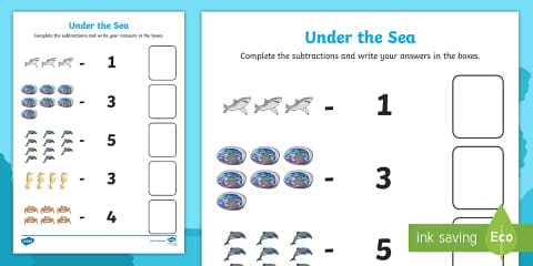 Train Subtraction Worksheet