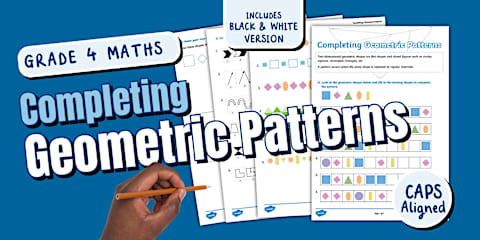 Math Patterns Draw Grade 4 Term 3 – Maths – Drawing Our Own Maps - Activity Sheet
