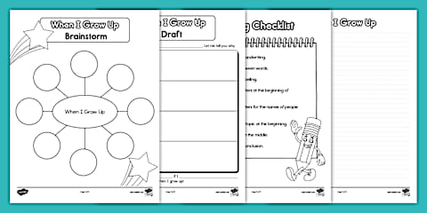 Community Helpers Thank-You Letter Template for 1st-2nd Grade