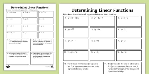 Eighth Grade Graph Linear Functions Using a Table of Values Exit Ticket