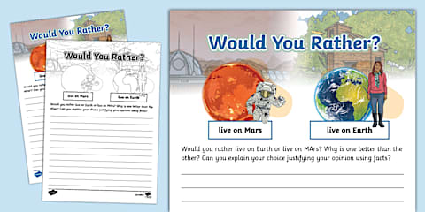 Would You Rather? Travel to the Future or to the Past Opinion Template