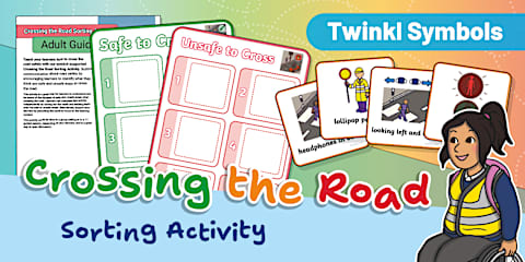 Crossing the Road Safely Sequencing Activity Sheet