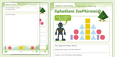 Grade 3 Robotics and Coding Pattern Matching - Match the Tartans