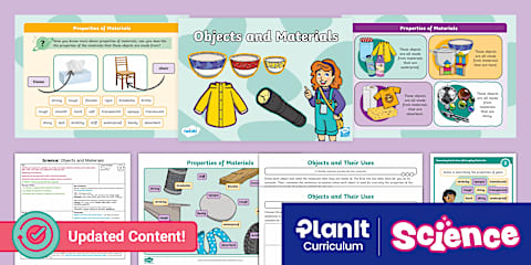 Science: Everyday Materials: Objects and Materials Year 1 Lesson 1