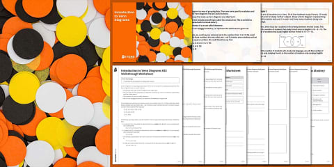 Set Notation and Venn Diagrams Worksheet