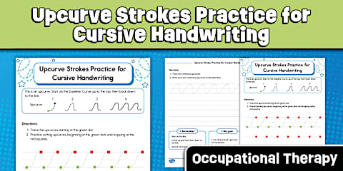 Cursive Basic Strokes Practice Worksheet | Undercurve Stroke Warm-Up ...
