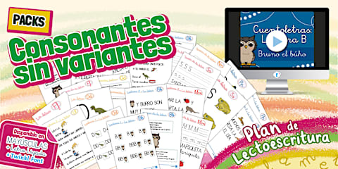 Cuadernillo: Las consonantes M P L T S D N F - Educación Infantil