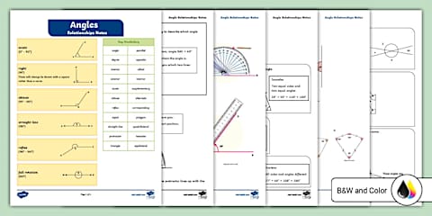 Eighth Grade Angle Relationship Worksheet