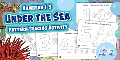 Under the Sea Pencil Control Booklet