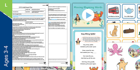EYFS Rhyming Treasure Chests Adult Input Plan and Resource Pack