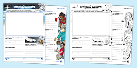 Space Food Worksheet