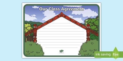 Class Agreement Wizard-Themed Display Poster