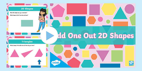 3D Shape Odd One Out Worksheet