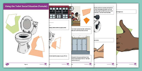 Twinkl Symbols: Older Learners: Using the Toilet Visual Schedule