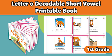 First Grade Letter i Decodable Short Vowel Printable Book