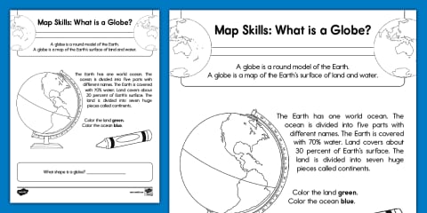 Second Grade Map Skills: What Is a Map Scale? Worksheet