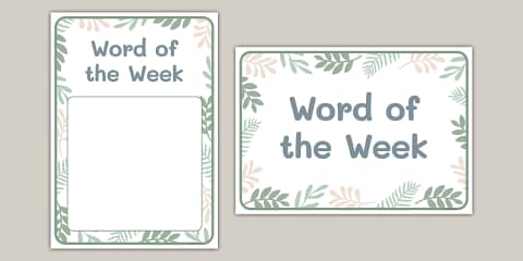 Botanical-Themed Book of the Week Display Poster