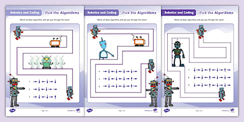 Grade R Coding and Robotics - Term 1 - Coding - Worksheet: Patterns ...