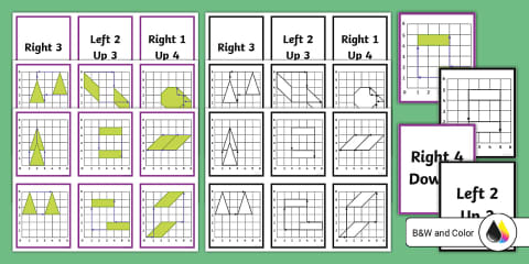Translation of Shapes Activity Pack for 3rd-5th Grade