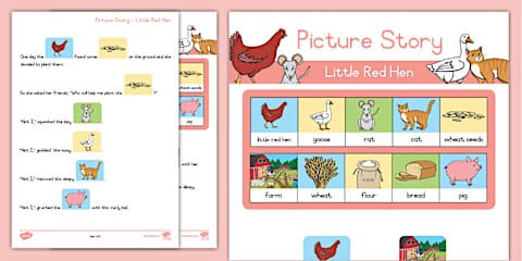 Foundation Phase - SASL - The Little Red Hen - Story Sequencing ...