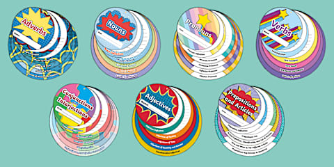 Sixth Grade Parts of Speech Doodle Organizer