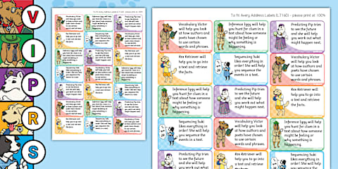 SATs Survival Year 2 Reading Skills A4 Display Poster