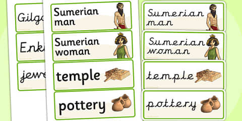 Ancient Sumer Timeline Posters