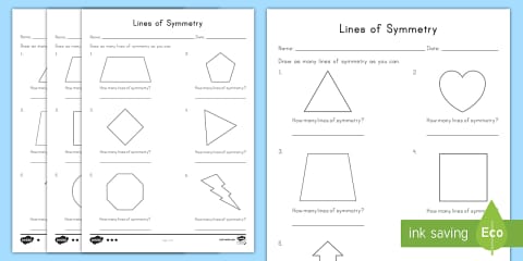 Grade 5 Maths - Symmetry Block Colouring - Worksheet (CAPS Aligned)