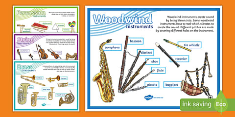 Orchestra Instrument Families Sorting Cards
