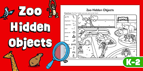 Grade R/ Grade 1 - LS - Homes - Worksheet: Find the Hidden Objects ...