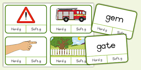 Grade 3 Phonics: Hard and Soft c Peg Card Activity