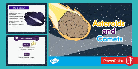 Asteroid, Comet, or Meteoroid Cut and Paste Activity for 3rd-5th Grade